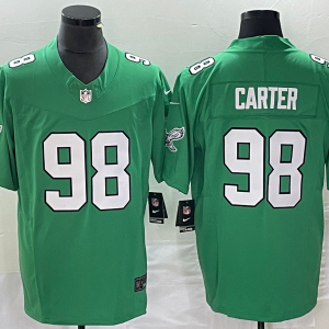 Men's Philadelphia Eagles #98 Carter Green 2023 F.U.S.E. Vapor Limited Jersey