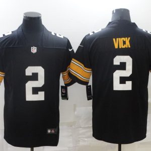 Men's Pittsburgh Steelers #2 Vick Black Vapor Untouchable Limited Jersey
