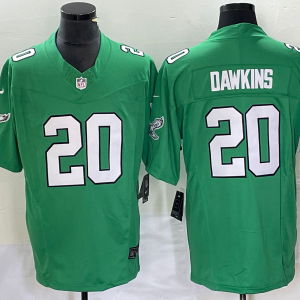 Men's Nike Philadelphia Eagles #20 Dawkins Green 2023 F.U.S.E. Vapor Limited Jersey