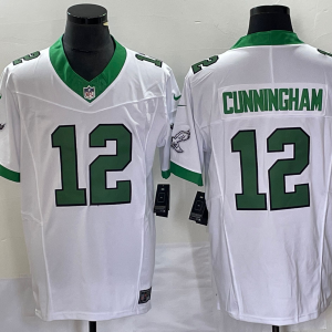 Men's Philadelphia Eagles #12 Randall Cunningham White 2023 F.U.S.E. Vapor Limited Jersey