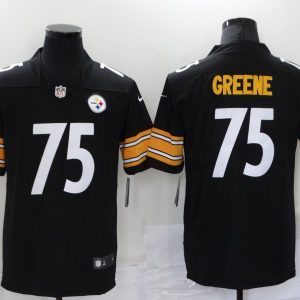 Men's Pittsburgh Steelers #75 Greene Black Vapor Untouchable Limited Jersey