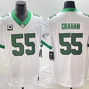Men's Philadelphia Eagles #55 Graham White 2023 F.U.S.E. Vapor Limited With C Patch Jersey