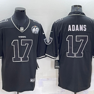 Men's Las Vegas Raiders Raiders #17 Davante Adams Black Lights Out Vapor Limited Jersey