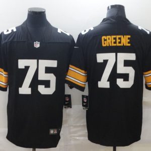 Men's Pittsburgh Steelers #75 Greene Black Vapor Untouchable Limited Jersey
