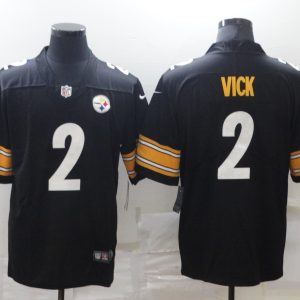 Men's Pittsburgh Steelers #2 Vick Black Vapor Untouchable Limited Jersey