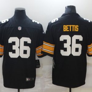 Men's Pittsburgh Steelers #36 Bettis Black Vapor Untouchable Limited Jersey