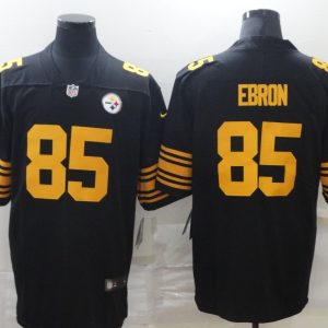 Men's Pittsburgh Steelers #85 Ebron Black Color Rush Limited Jersey