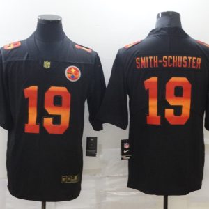 Men's Pittsburgh Steelers #19 JuJu Smith-Schuster 2020 Black Fashion Limited Jersey