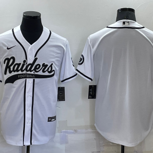 Men's Las Vegas Raiders Raiders Blank White Baseball Jersey
