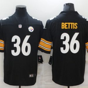 Men's Pittsburgh Steelers #36 Bettis Black Vapor Untouchable Limited Jersey
