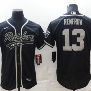 Men's Las Vegas Raiders Raiders #13 Hunter Renfrow Black Flex Base Elite Jersey