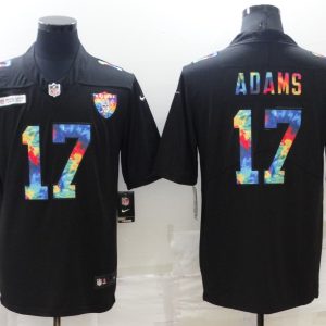 Men's Las Vegas Raiders Raiders #17 Davante Adams Black Crucial Catch Limited Jersey