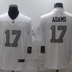 Men's Las Vegas Raiders Raiders #17 Davante Adams White Color Rush Limited Jersey