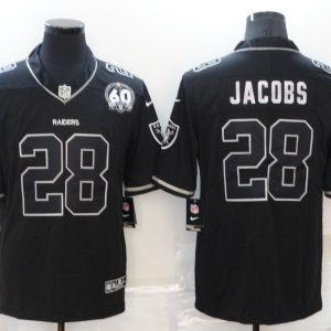 Men's Las Vegas Raiders Raiders #28 Josh Jacobs Black Shadow Vapor Limited Jersey