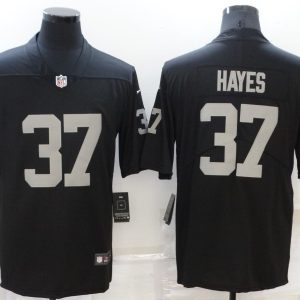 Men's Las Vegas Raiders Raiders #37 Hayes Black Vapor Untouchable Limited Jersey