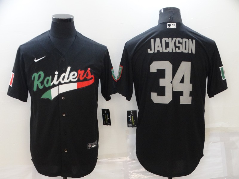 Men's Las Vegas Raiders Raiders #34 Bo Jackson Black Mexico Limited Jersey