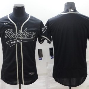 Men's Las Vegas Raiders Raiders Blank Black Flex Base Elite Jersey