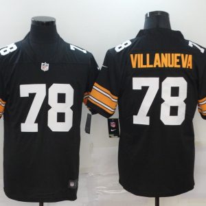 NFL Pittsburgh Steelers #78 Villanueva 2019 Black Vapor Untouchable Limited Jersey
