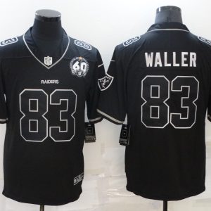 Men's Las Vegas Raiders Raiders #83 Darren Waller Black Shadow Vapor Limited Jersey