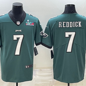 Men's Philadelphia Eagles #7 Haason Reddick Green Super Bowl LVII Patch Vapor Untouchable Limited Jersey