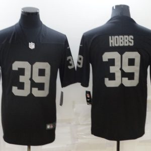Men's Las Vegas Raiders Raiders #39 Hobbs Black Vapor Limited Jersey