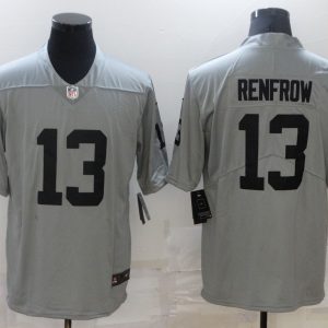 Nike Oakland Raiders #13 Hunter Renfrow Grey Inverted Legend Limited Jersey