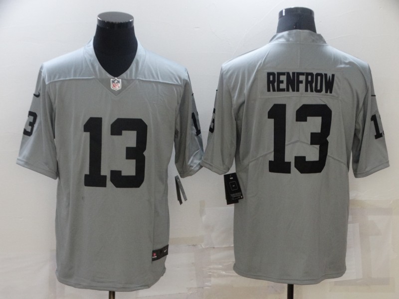 Nike Oakland Raiders #13 Hunter Renfrow Grey Inverted Legend Limited Jersey