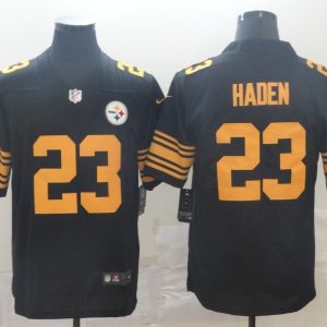 Men's Pittsburgh Steelers #23 Joe Haden Black Color Rush Limited Jersey