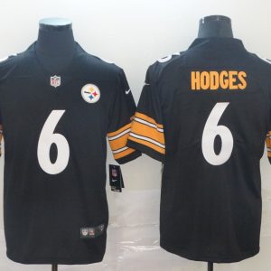 Men's Pittsburgh Steelers #6 Devlin Hodges Black Vapor Untouchable Limited Jersey