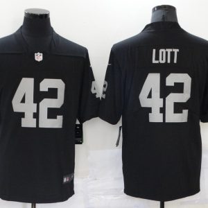 Men's Las Vegas Raiders Raiders #42 Lott Black Vapor Limited Jersey