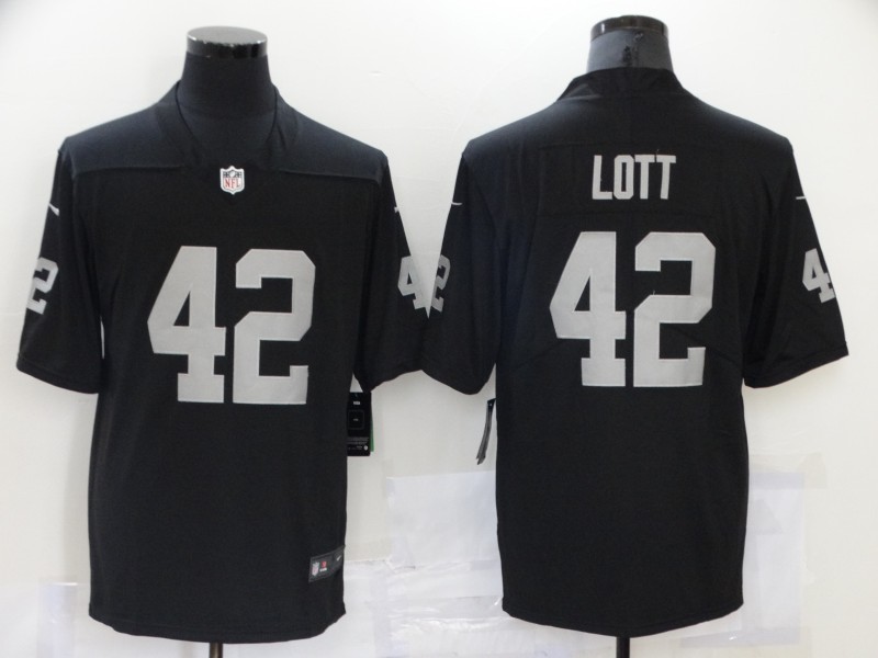 Men's Las Vegas Raiders Raiders #42 Lott Black Vapor Limited Jersey