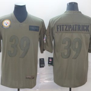 Men's Pittsburgh Steelers #39 Minkah Fitzpatrick 2019 Camo Salute To Service Limited Jersey