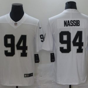 Men's Las Vegas Raiders Raiders #94 Nassib White Vapor Limited Jersey