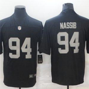Men's Las Vegas Raiders Raiders #94 Nassib Black Vapor Limited Jersey