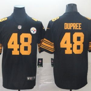 Nike Steelers #48 Dupree Black Color Rush Limited Men Jersey