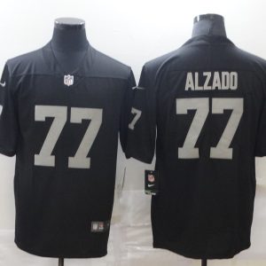 Men's Las Vegas Raiders Raiders #77 Alzado Black Vapor Limited Jersey