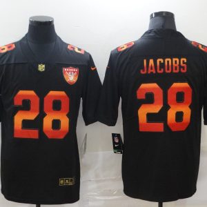 Men's Las Vegas Raiders Raiders #28 Josh Jacobs 2020 Black Fashion Limited Jersey