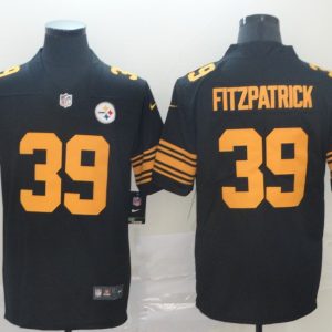 Nike Steelers #39 Minkah Fitzpatrick Black Color Rush Limited Men Jersey