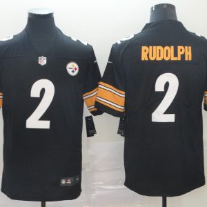 NFL Steelers #2 Mason Rudolph Black Vapor Untouchable Limited Men Jersey