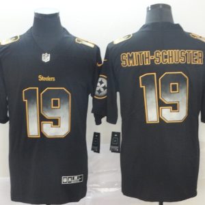 Pittsburgh Steelers #19 JuJu Smith-Schuster 2019 Black Smoke Fashion Limited Men Jersey
