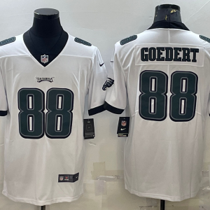 Men's Philadelphia Eagles 88 Goedert White Vapor Untouchable Limited Jersey