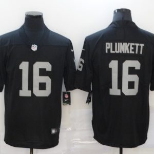 Men's Raiders #16 Plunkett Black Vapor Untouchable Limited Jeresey