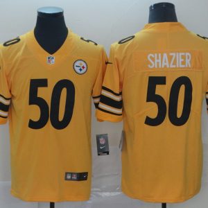 Nike Steelers #50 Ryan Shazier Gold Inverted Legend Men Jersey