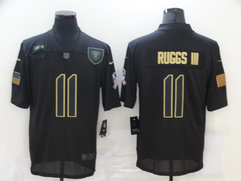 Men's Las Vegas Raiders Raiders #11 Henry Ruggs III 2020 Black Salute To Service Limited Jersey