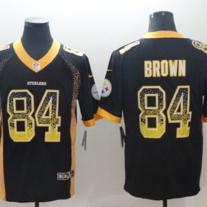 Nike 2018 Pittsburgh Steelers #84 Brown Drift Fashion Color Rush Limited Jersey