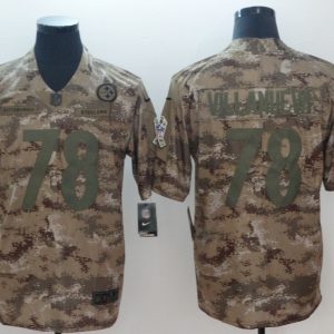 2018 NFL Men's Nike Pittsburgh Steelers #78 Villanueva Salute To Service Jersey