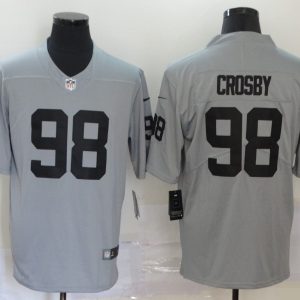 Nike Raiders #98 Crosby Grey Inverted Legend Men Jersey