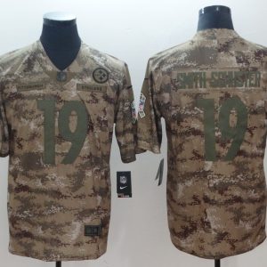 2018 NFL Men's Nike Pittsburgh Steelers 19 Smith-schuster Salute To Service Jersey