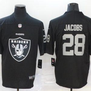 Nike Raiders #28 Jacobs Team Big Logo Number Vapor Untouchable Limited Jersey