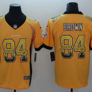 Nike 2018 Pittsburgh Steelers #84 Brown Drift Fashion Color Rush Limited Jersey